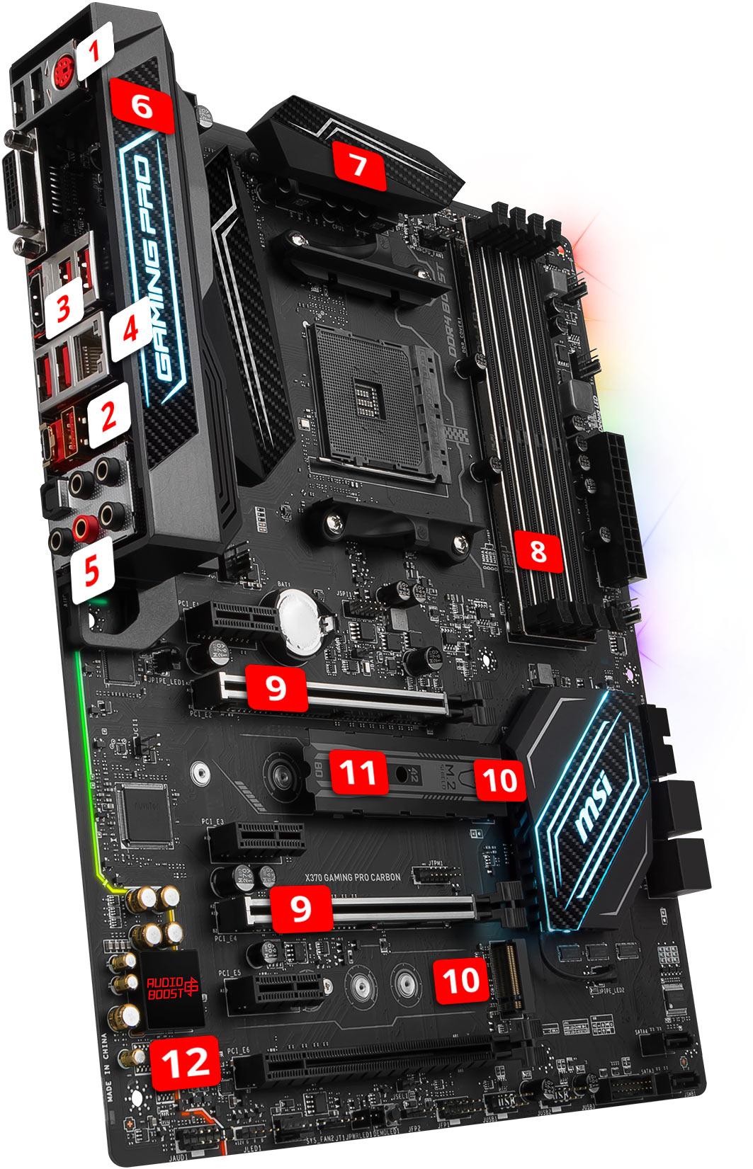 MSI X370 GAMING Pro Carbon overview