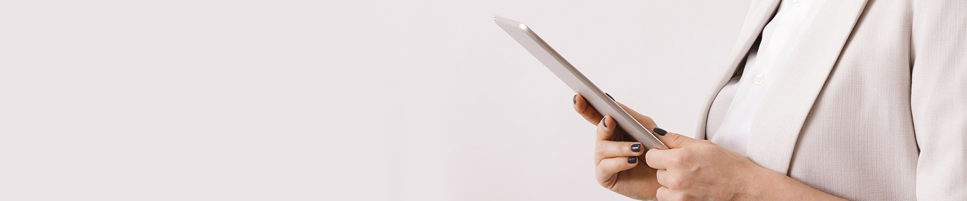 Teacher using tablet to register an event with BT