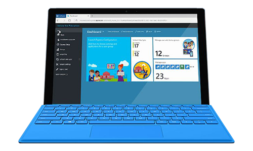 Intune for education app screen