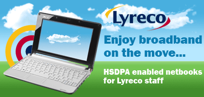 Enjoy broadband on the move with HSDPA enabled netbooks