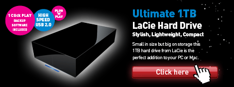 1TB Ultimate - LaCie Hard Drive, Stylish, Lightweight, Compact