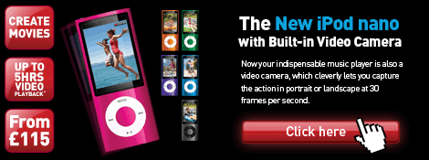 The New Apple iPod Nano Range - now with  a built-in video camera