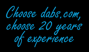 Choose dabs.com with over 20 years of experience