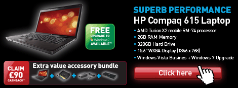 Great Perfomance The HP Compaq 615 Laptop