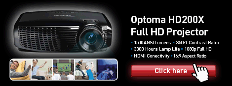 Optoma HD200X Full HD Projector - Click for full details