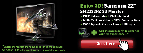 Samsung 22" 3D Monitor