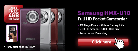 Samsung HMX-U10 HD Pocket Camcorder - click for details