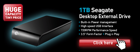 1TB Seagate External Desktop Drive
