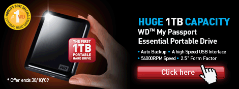 HUGE 1TB CAPACITY - WD My Passport Essential Portable Drive