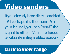 If you already have digital-enabled TV (perhaps on the main TV in your house), you can "send" the signal to other TVs in the house wirlessly using a video sender. Click for more details.