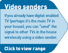 If you already have digital-enabled TV (perhaps on the main TV in your house), you can send the signal to other TVs in the house wirlessly using a video sender. Click for more details.