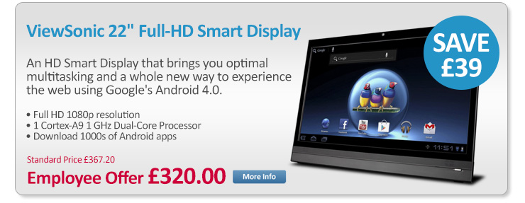 ViewSonic 22" Android 4.0 AIO with Full-HD Smart Display