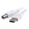 C2G 1m USB 2.0 A/B Cable - White