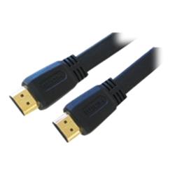 Cables Direct 2M HDMI AM - AM FLAT CABLE 1.3B GOLD