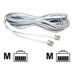 Cables Direct 2m White RJ11 - RJ11 ADSL Modem Cable B/Q 250