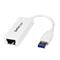StarTech.com USB 3.0 to Gigabit Ethernet NIC Network Adapter - White