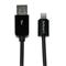 StarTech.com 2m (6ft) Long Black Apple 8-pin Lightning Connector to USB Cable for iPhone iPod iPad