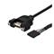 StarTech.com 3 ft Panel Mount USB Cable  USB A to Motherboard Header Cable F/F