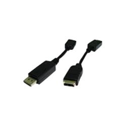 Cables Direct Video Adapter - DisplayPort/HDMI - DisplayPort (M) to HDMI Type A (F) - 4.5cm