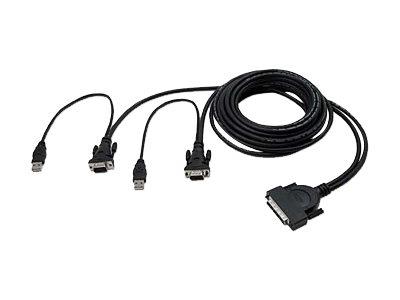 Belkin Omniview Ent Series Dual-Port USB KVM Cable 1.8m