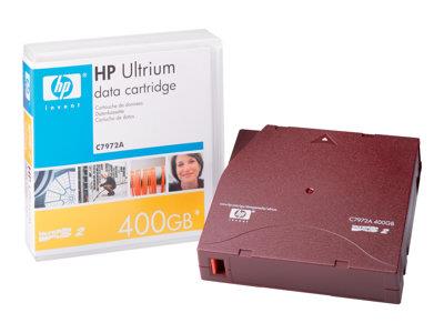 HPE LTO Ultrium 2 - 200 GB / 400 GB - red - storage media
