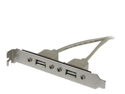 StarTech.com 2 Port USB A Female Slot Plate Adapter