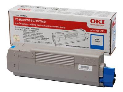 OKI 6k Cyan Toner for C5850/5950