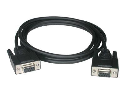 C2G .5m DB9 F/F Null Modem Cable - Black