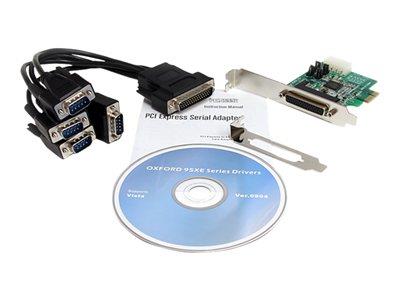 StarTech.com 4 Port Native PCI Express RS232 Serial Adapter Card with 16950 UART