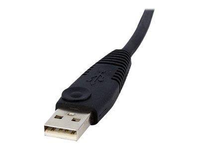 StarTech.com 15ft 4-in-1 USB Dual Link DVI-D KVM Switch Cable with Audio & Microphone