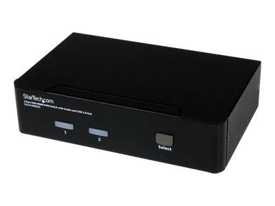 StarTech.com 2 Port USB HDMI KVM Switch with Audio and USB 2.0 Hub