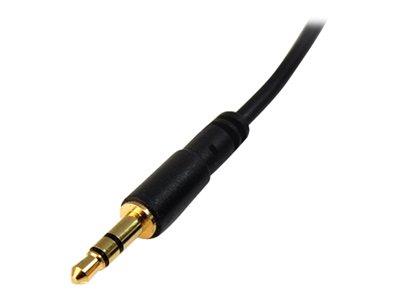 StarTech.com 3 ft Slim 3.5mm Stereo Audio Cable - M/M