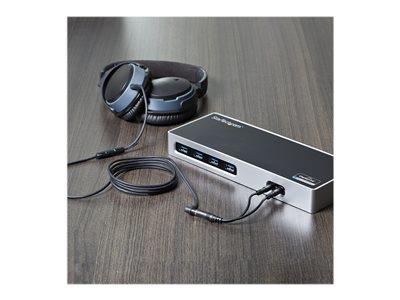 StarTech.com 3.5mm 4 Position to 2x 3 Position 3.5mm Headset Splitter Adapter - F/M
