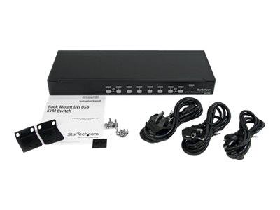 StarTech.com 8 Port 1U Rackmount DVI USB KVM Switch