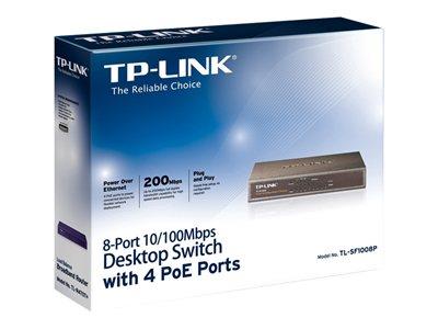 TP LINK 8-Port 10/100 MBps Desktop PoE Switch