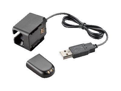 Poly Spare USB Deluxe Charging Kit - USB Charger & Spare Battery for WH500, Savi W440 & W740