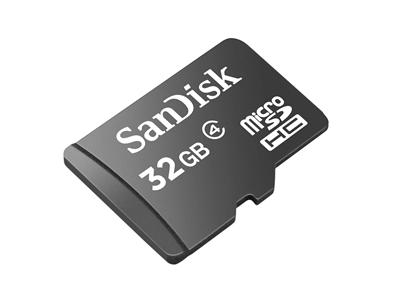 SanDisk - Flash memory card - 32 GB - Class 4 - microSDHC