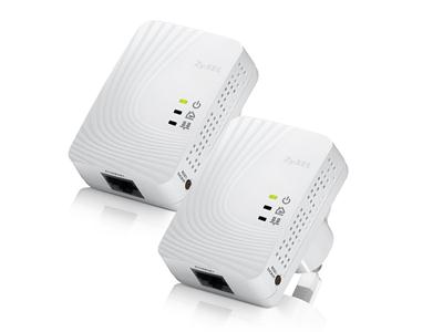 Zyxel PLA4201 500Mbps Mini Powerline Ethernet Adaptor Twin Pack