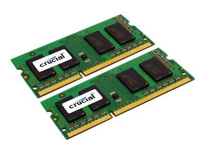 Crucial 16GB (2x8GB) DDR3-1600 1.35V SO-DIMM Memory