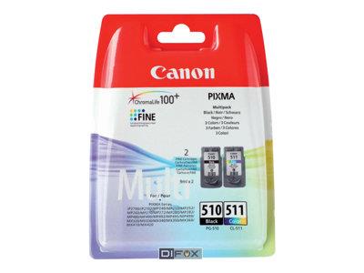 Canon PG-510 / CL-511 Multi pack - 1 x black, colour (cyan, magenta, yellow) - for PIXMA