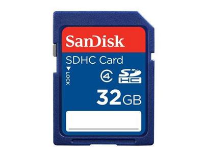 SanDisk Standard - Flash memory card - 32 GB - Class 4 - SDHC