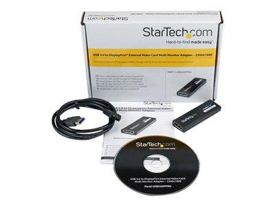 StarTech.com USB 3.0 to DisplayPort External Video Card Multi Monitor Adapter – 2560x1600