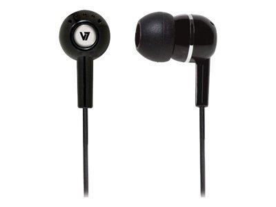V7 In-ear Earbuds - Black (HA100-2EP)