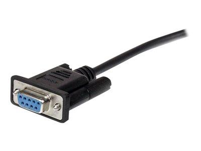 StarTech.com 2m Black Straight Through DB9 RS232 Serial Cable - M/F