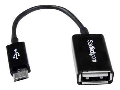 StarTech.com 5in Micro USB to USB OTG Host Adapter M/F