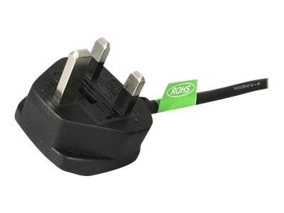 StarTech.com 3m UK Computer Power Cord - 3 Pin Mains Lead - C13 to BS-1363