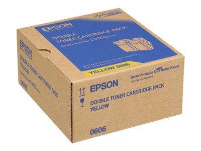 Epson AL-C9300N Double Pack Toner Cartridge Yellow 7.5k x2