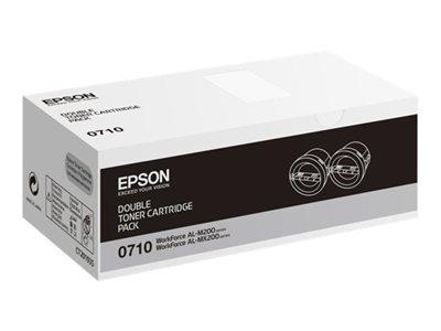 Epson AL-M200/MX200 Double Toner Cartridge Pack 2 x 2.5k
