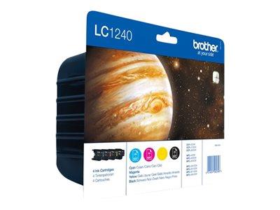 Brother LC1240 Black/Cyan/Magenta/Yellow Value Pack