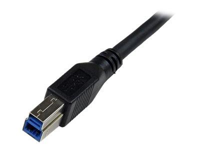 StarTech.com 1m USB 3 Cable Right Angle BK